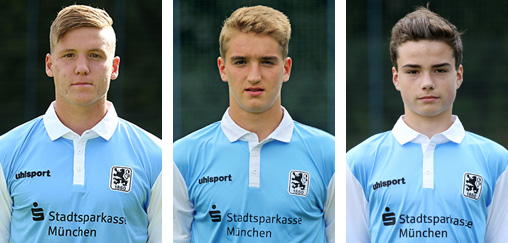 Die neu gewählten Sprecher der NLZ-Spielervertretung: Lukas Aigner (auch Spieler des Monats), Nick Reinauer und Kilian Wallner.
