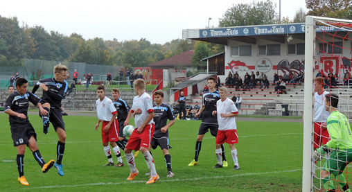 SSV Jahn Regensburg U17 – TSV 1860 München U16, 0:3. Foto: S. Gebhart