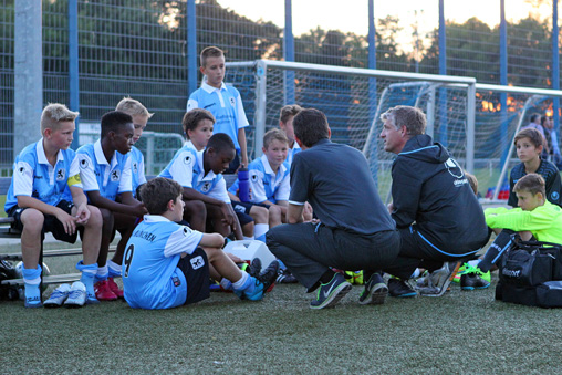 U12-Junglöwen und ihr Trainerteam. Foto: A. Wild