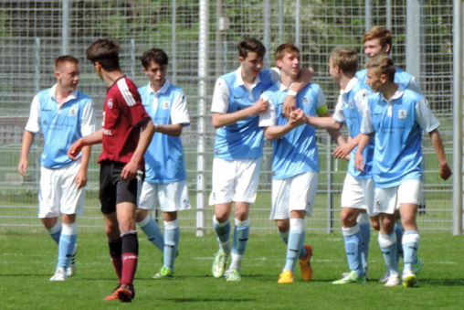 1. FC Nürnberg U16 – TSV 1860 München U16, 0:2. Foto: TSV 1860