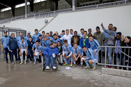 U19-Junglöwen und ihre Gäste aus dem BBW Kirchseeon. Foto: TSV 1860