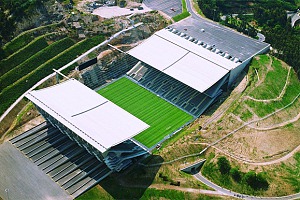 Das imposante Estádio Municipal de Braga ist ein Ziel der Junglöwen-Reise.