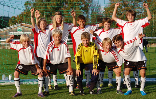 Die erfolgreiche Mannschaft des Theodolinden-Gymnasiums