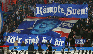 Choreo für Sven beim Auswärtsspiel in Berlin