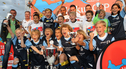 Finalsieger beim Merkur Cup 2012: Die E-Junioren des TSV 1860