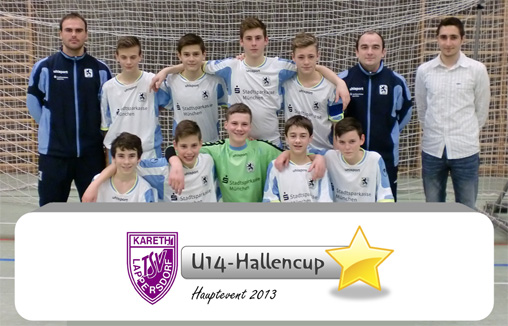 Die U14-Junglöwen beim U14-Hallencup des TSV Kareth-Lappersdorf. Foto: Veranstalter