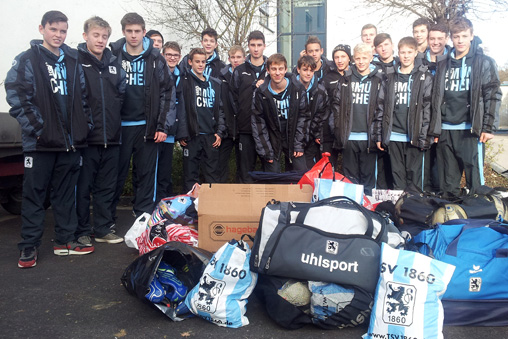 Die Junglöwen-U15 unterstützt die Gründung eines Fußballverein auf Madagskar. Foto: TSV 1860