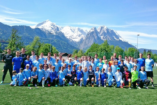 Die Löwen-Fußballschule zu Gast in Garmisch-Partenkirchen. Foto: TSV 1860