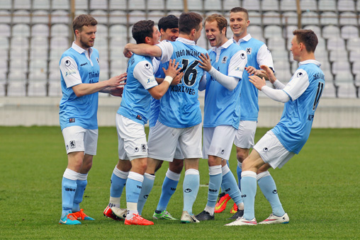 Tabellenplatz drei in der Regionalliga Bayern: Die U21 des TSV 1860. Foto: A. Wild