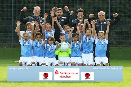 Grund zum Jubeln: U10-Junioren des TSV 1860 München. Foto: A. Wild