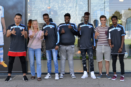 U15-Junglöwen unterstützen „Puerto“. Foto: TSV 1860