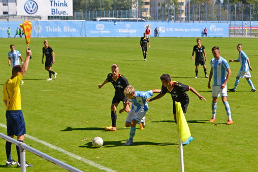 TSV 1860 U17 – Karlsruher SC, 0:1. Foto: S. Gebhart