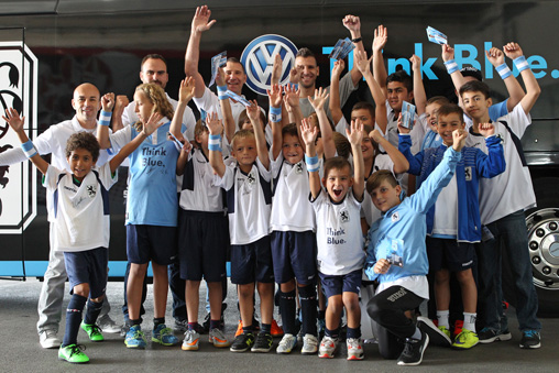 Ein voller Erfolg: Das erst Löwen-Spieltags-Camp der Löwen-Fußballschule. Foto: A. Wild