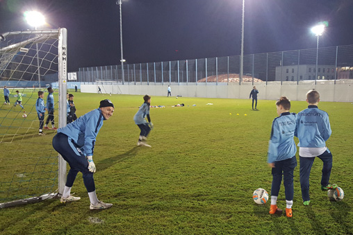 Vitus Eicher trainiert mit den U13-Junglöwen. Foto: TSV 1860