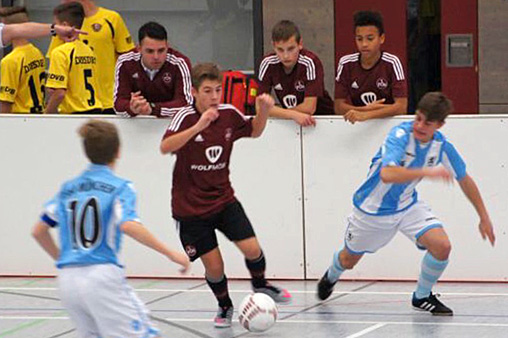 U15-Junglöwen: Zweiter Platz beim Hallenturnier in Blumberg. Foto: TSV 1860