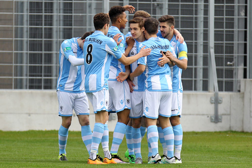 U19-Junglöwen des TSV 1860 München. Foto: A. Wild