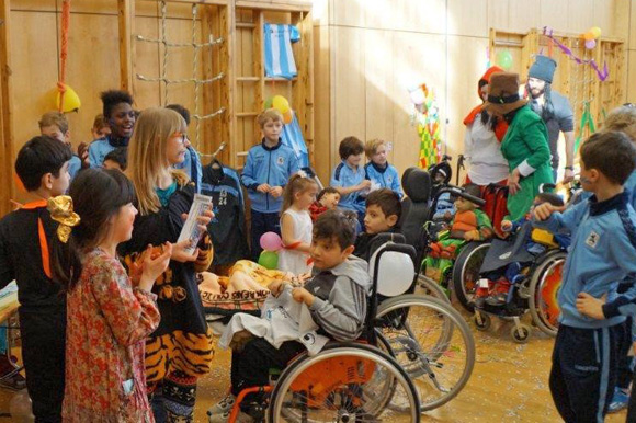 U10-Junglöwen bei der „Stiftung ICP München“. Foto: TSV 1860