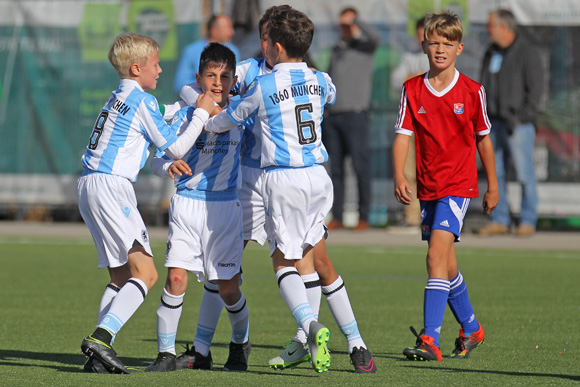 U10-Junioren des TSV 1860 München. Foto: Anne Wild