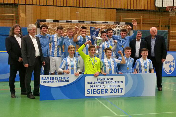 Die U15-Junglöwen sind bayerische Hallenmeister. Foto: TSV 1860