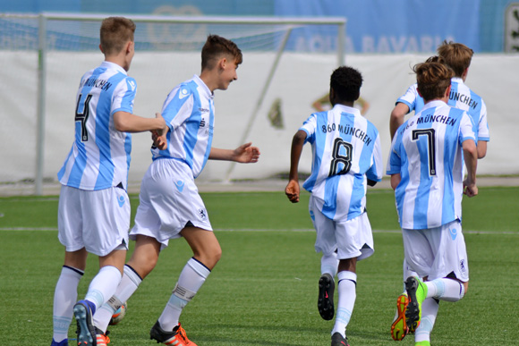 4:1-Heimsieg gegen die SpVgg Greuther Fürth: U14-Junglöwen. Foto: TSV 1860