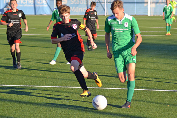 Siegreiche Junglöwen am Tag der offenen Tür im NLZ. Foto: TSV 1860