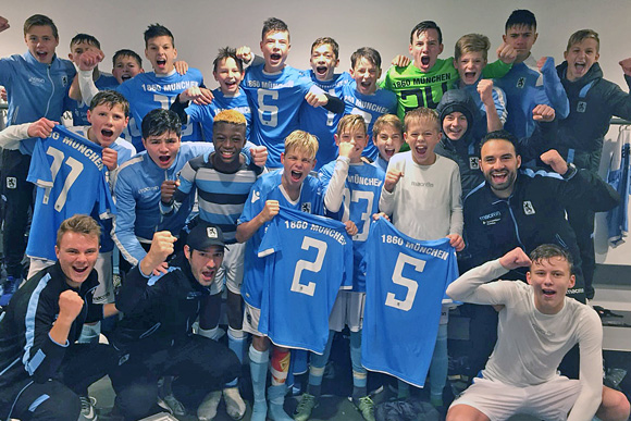 Verdienter Derbysieg für U14-Junglöwen. Foto: TSV 1860