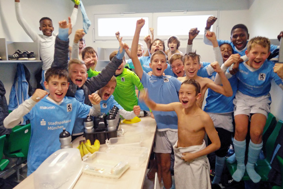 6:0-Auswärtssieg in Fürth für die U13-Junglöwen. Foto: TSV 1860