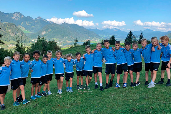 Stärkung von Teamzusammenhalt und effektives Training: Die Junglöwen im Trainingslager. Foto: TSV 1860