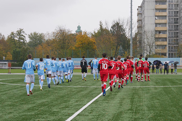 2:1-Sieg gegen das DFI Bad Aibling für die U15-Junglöwen. Foto: TSV 1860