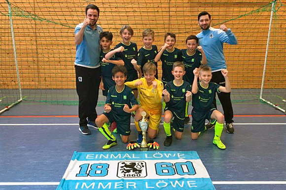 Turniersieger in Putzbrunn: U11-Junglöwen. Foto: TSV 1860