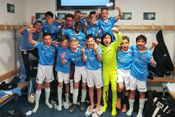 Heimspielsieg in der U13-Bezirksoberliga für U12-Junglöwen. Foto: TSV 1860