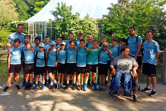 U9- und U11-Junglöwen engagierten sich im Tierpark Hellabrunn. Foto: TSV 1860