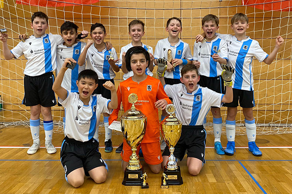 Wieder ein Hallenturniersieg: U11-Junglöwen. Foto: TSV 1860