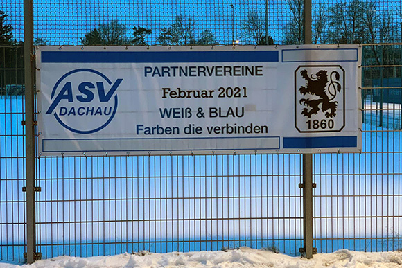 Weiß-blaue Partnerschaft: Der ASV Dachau und der TSV 1860 München. 