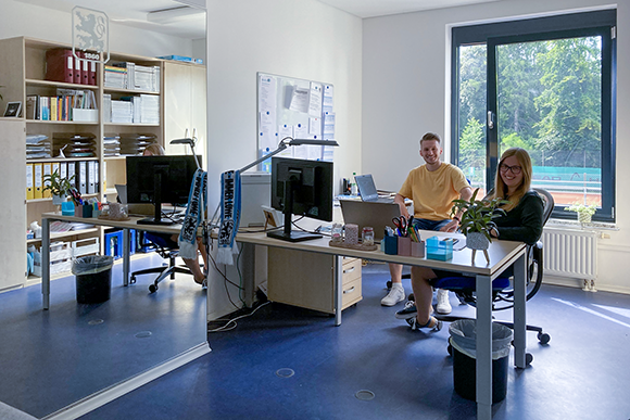 Das neu eingerichtete Büro der pädagogischen Betreuung. Foto: TSV 1860