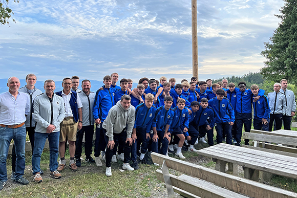 U19-Junioren im Trainingslager in Viechtach. Foto: TSV 1860