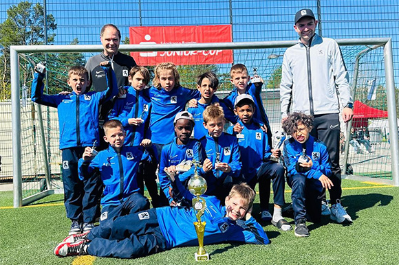 Das erfolgreiche U9-Team der Junglöwen beim Turnier in Eberswalde. Foto: Privat