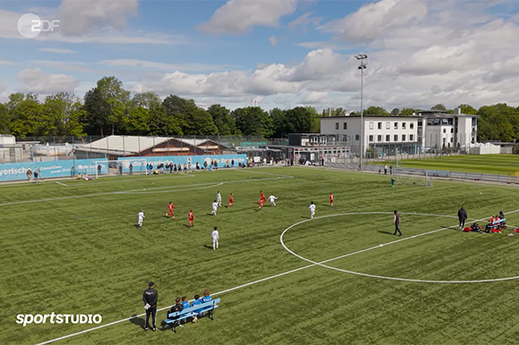 Für den Beitrag „Anstoß Zukunft – Jugendfußball in Deutschland“ weilte ein ZDF-Team bei den Junglöwen. Foto: ZDF