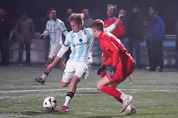 Luis Pereira de Azambuja hatte die Löwen-U21 in der 38. Minute in Führung gebracht. Das sollte nicht zu drei Punkten reichen.  Foto: Joachim Mentel
