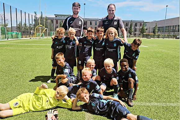 Beim Leistungsvergleich der FT Freiham musste sich die U9 der Junglöwen nur der U10 der FT München geschlagen geben. Foto: Privat