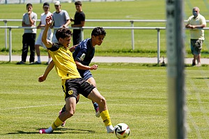 Efe Karakoc ist ein wichtiger Faktor in der Offensive, erzielte hier im Testspiel gegen den BVB den 1:0-Führungstreffer. Foto: Joachim Mentel