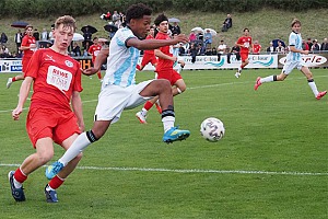 Loic O’Bryant erzielte unter der Woche im Landespokal beim ASV Cham das zwischenzeitliche 4:1. Foto: Markus Burger