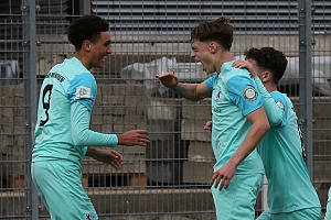 Noah Plöttner (li.) und Emre Erdogan (re.) erzielten die Tore im Hinspiel. Foto: Dirk Fiedler