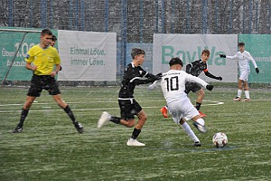 Hochgearbeitet: Nach dem 5:0 über die Schanzer überwintert die U15 auf Rang drei. Foto: Privat