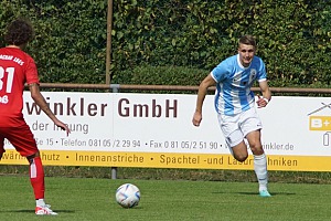 Matija Radonjic sorgte mit seinem zweiten Saisontreffer im Spiel beim 1. FC Sonthofen für die Entscheidung. Foto: Joachim Mentel
