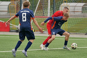 Auch Torjäger David Matijevic (re.) ging im Derby leer aus. Foto: Frank Peters