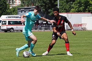 Cristian Leone gelang in der 41. Minute die Führung bei der Eintracht. Foto: Markus Burger