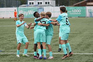 Die U14 hat allen Grund zum Jubeln: Gegen Fürth wurde der 2. Platz in der Förderliga verteidigt. Foto: Privat