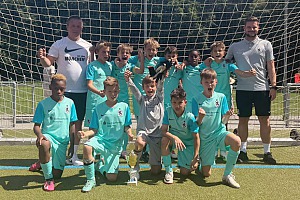 Die stolze U11 nach dem 2. Platz beim 5. Oberrader U11 Kidscup. Foto: Privat