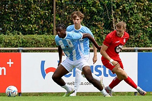 Mansour Ouro-Tagba war ein Aktivposten, holte den Elfmeter zum 2:0 heraus. Foto: Joachim Mentel